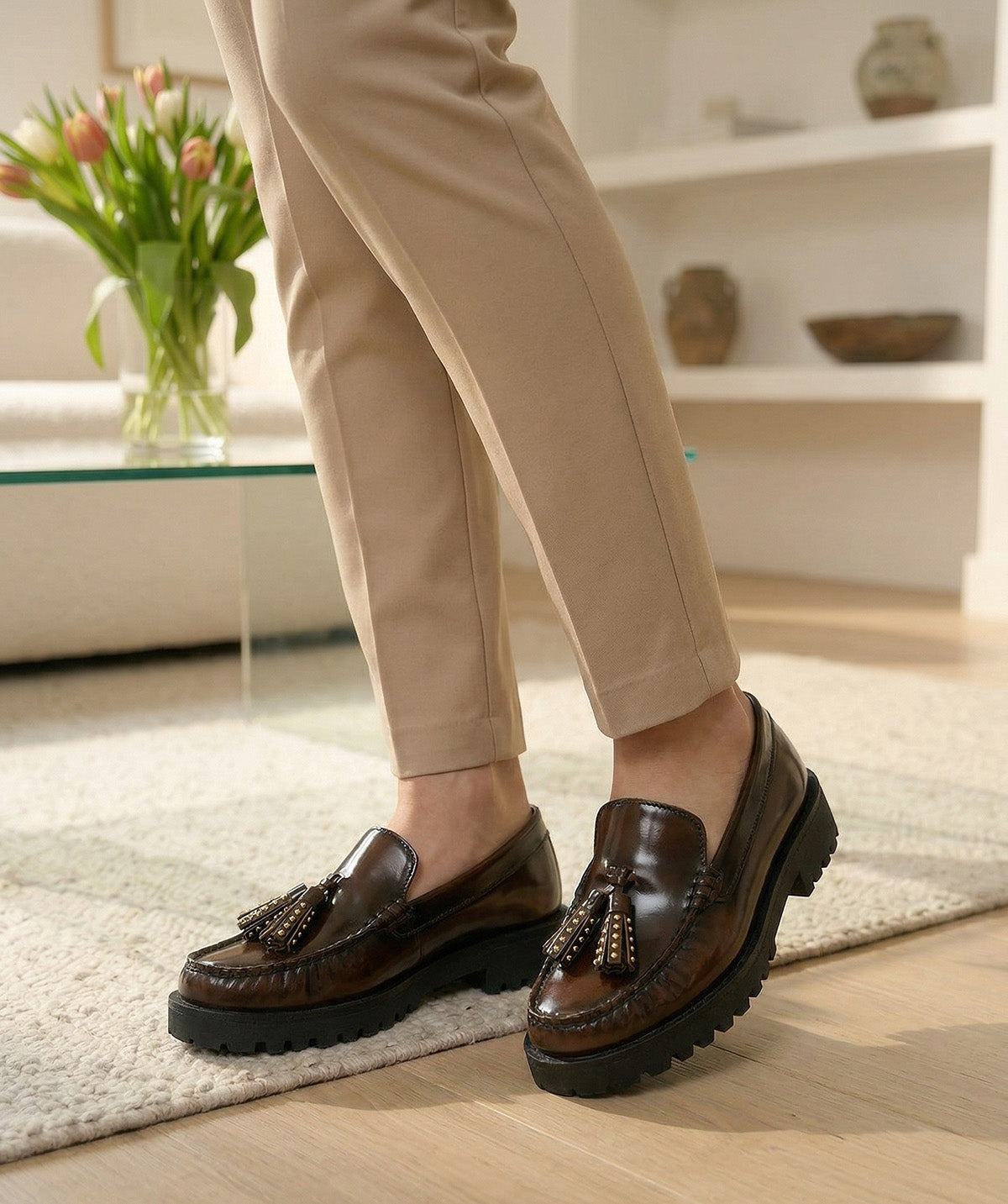 Mocassins ARIANE Brun