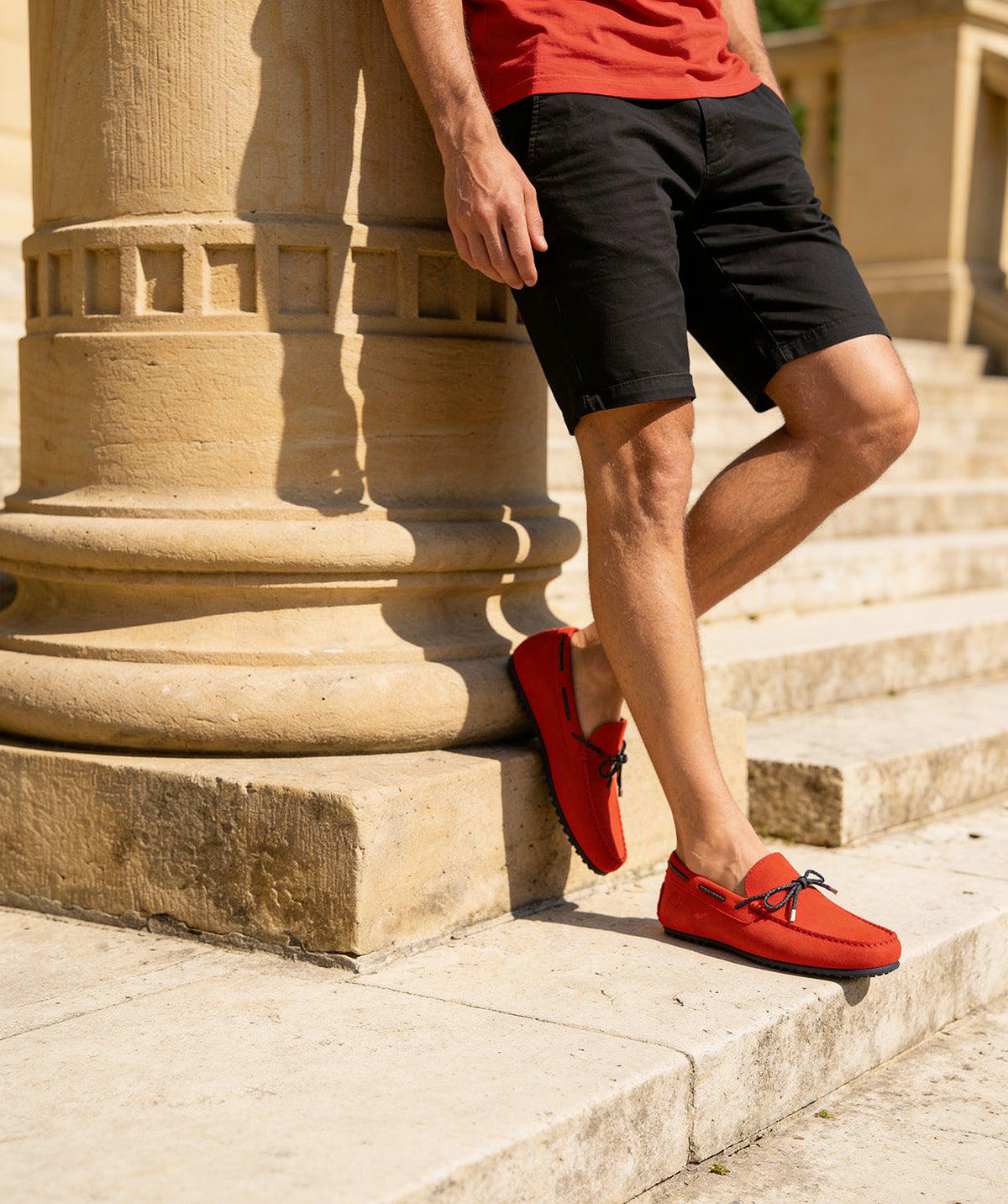 CANCUN Red Suede Moccasin