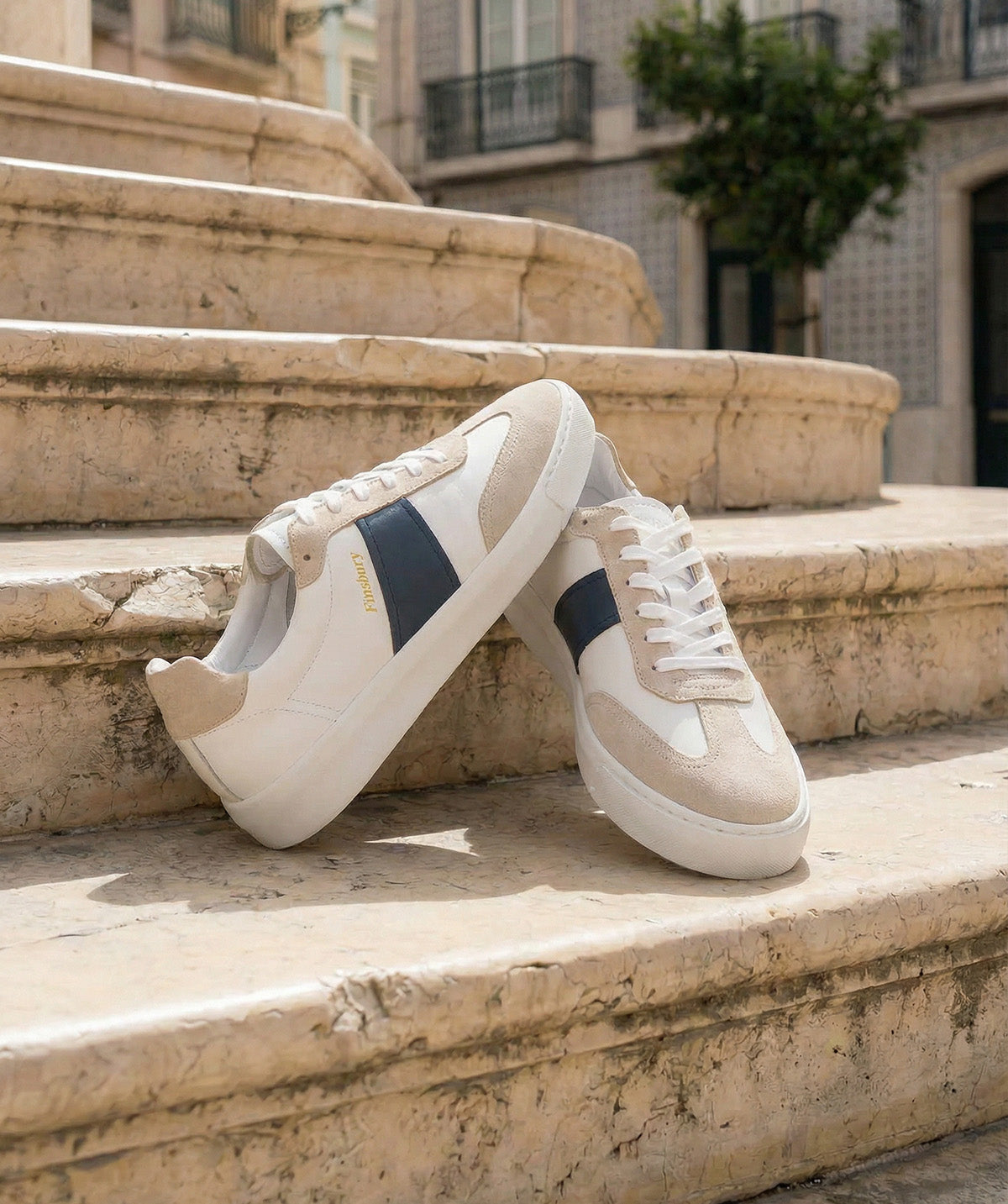 Sneakers LEO White and Blue