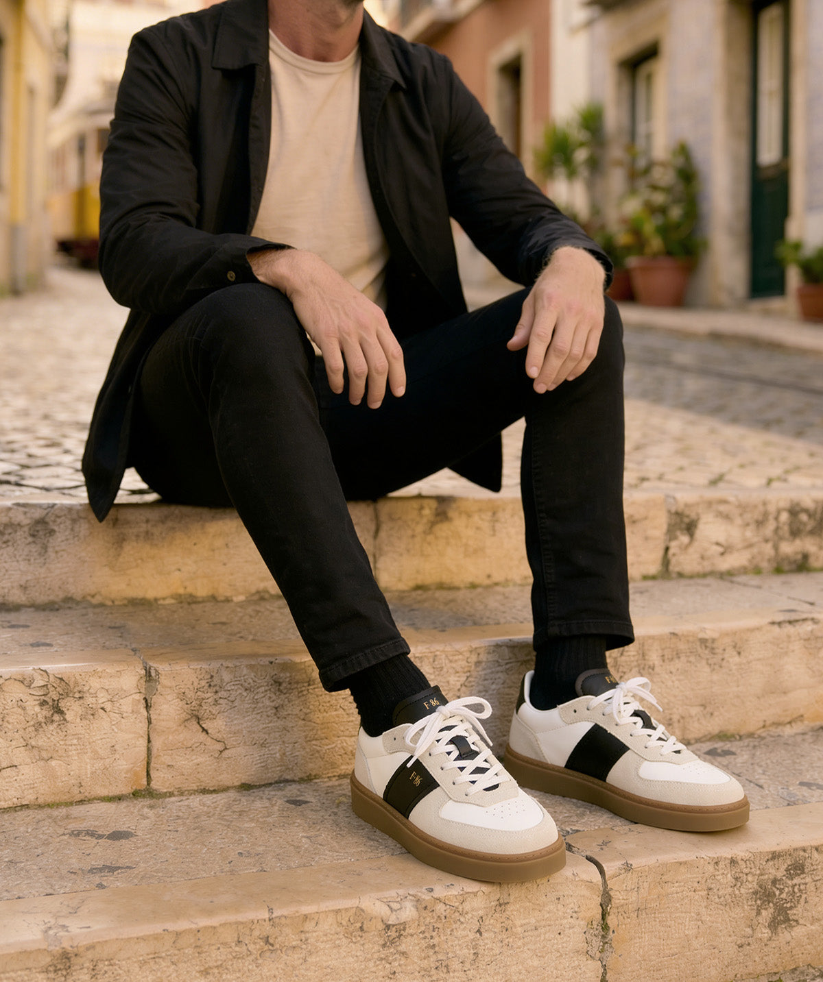 Sneakers ALEXIS Noir et Blanc
