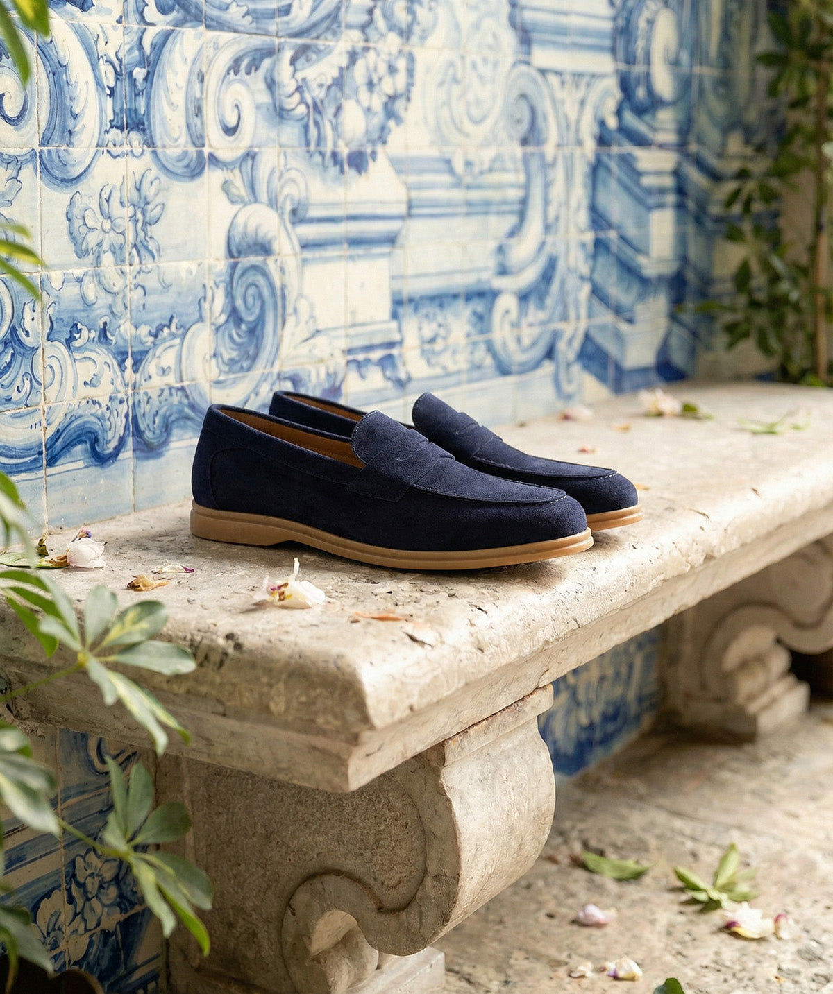 Loafer PORTOBELLO Navy Blue Suede