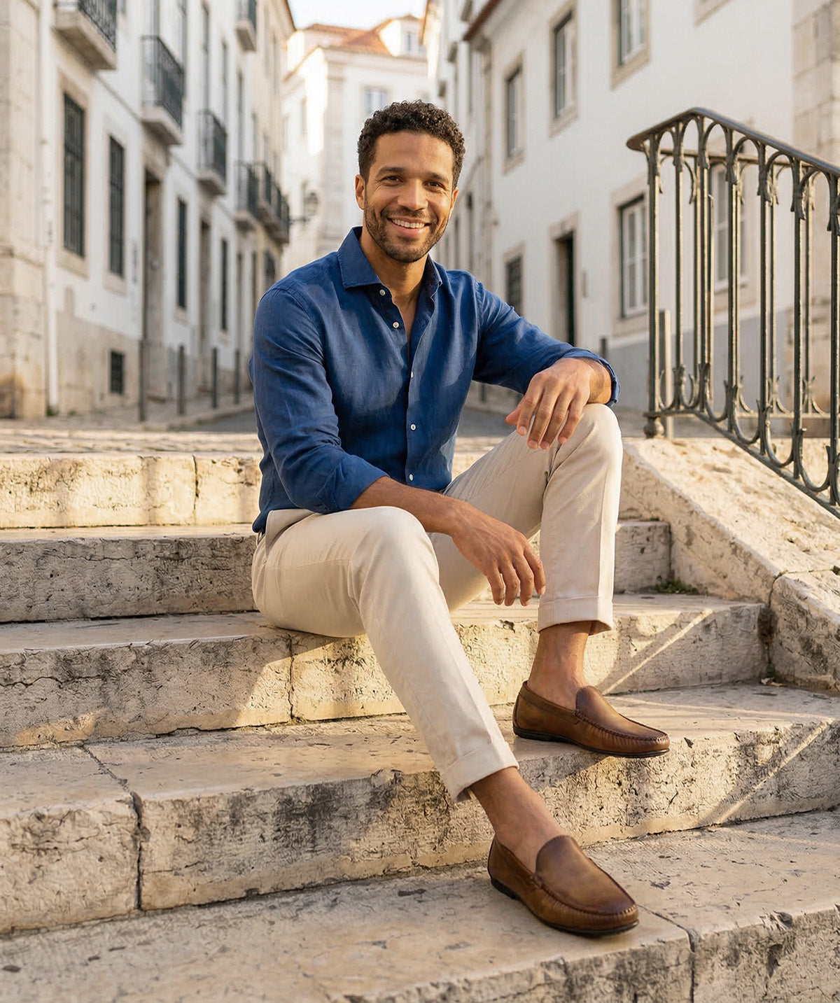 LUCA Gold Patina Loafer