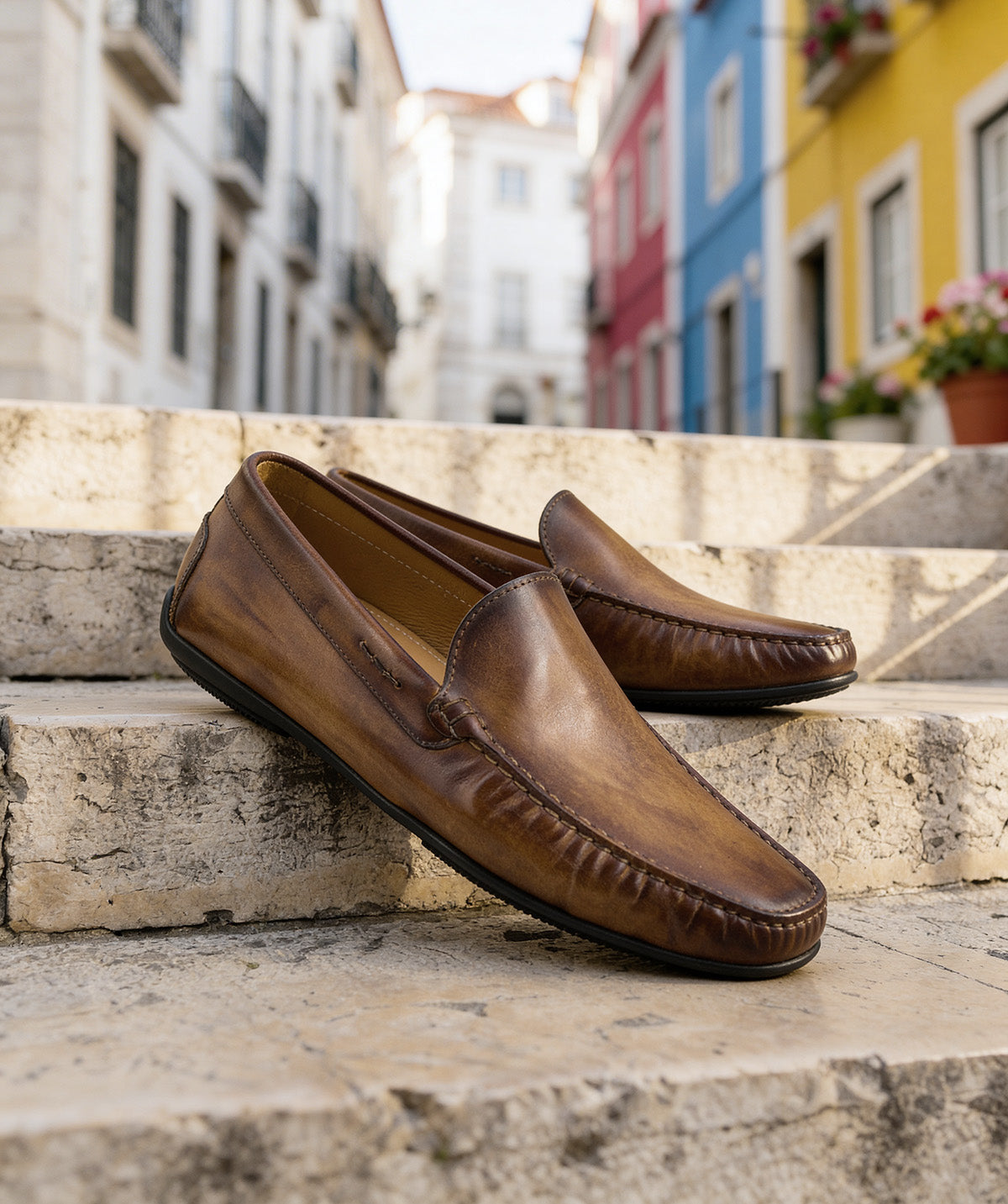 LUCA Gold Patina Loafer