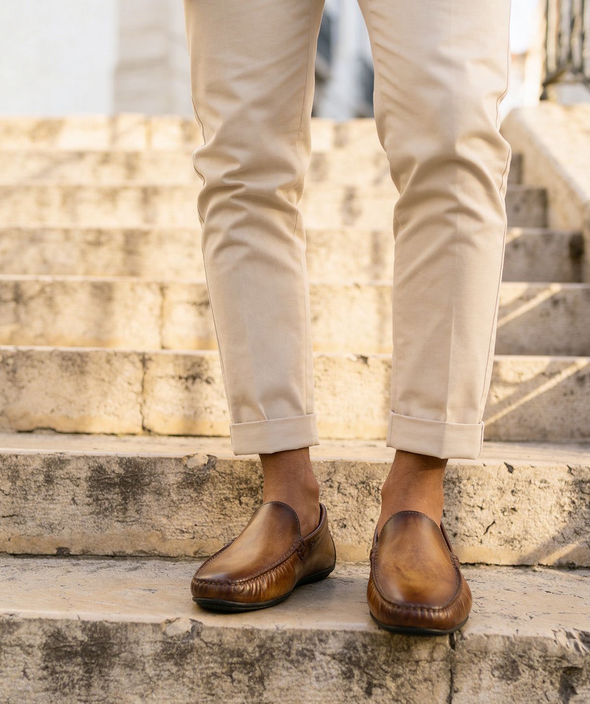 LUCA Gold Patina Loafer