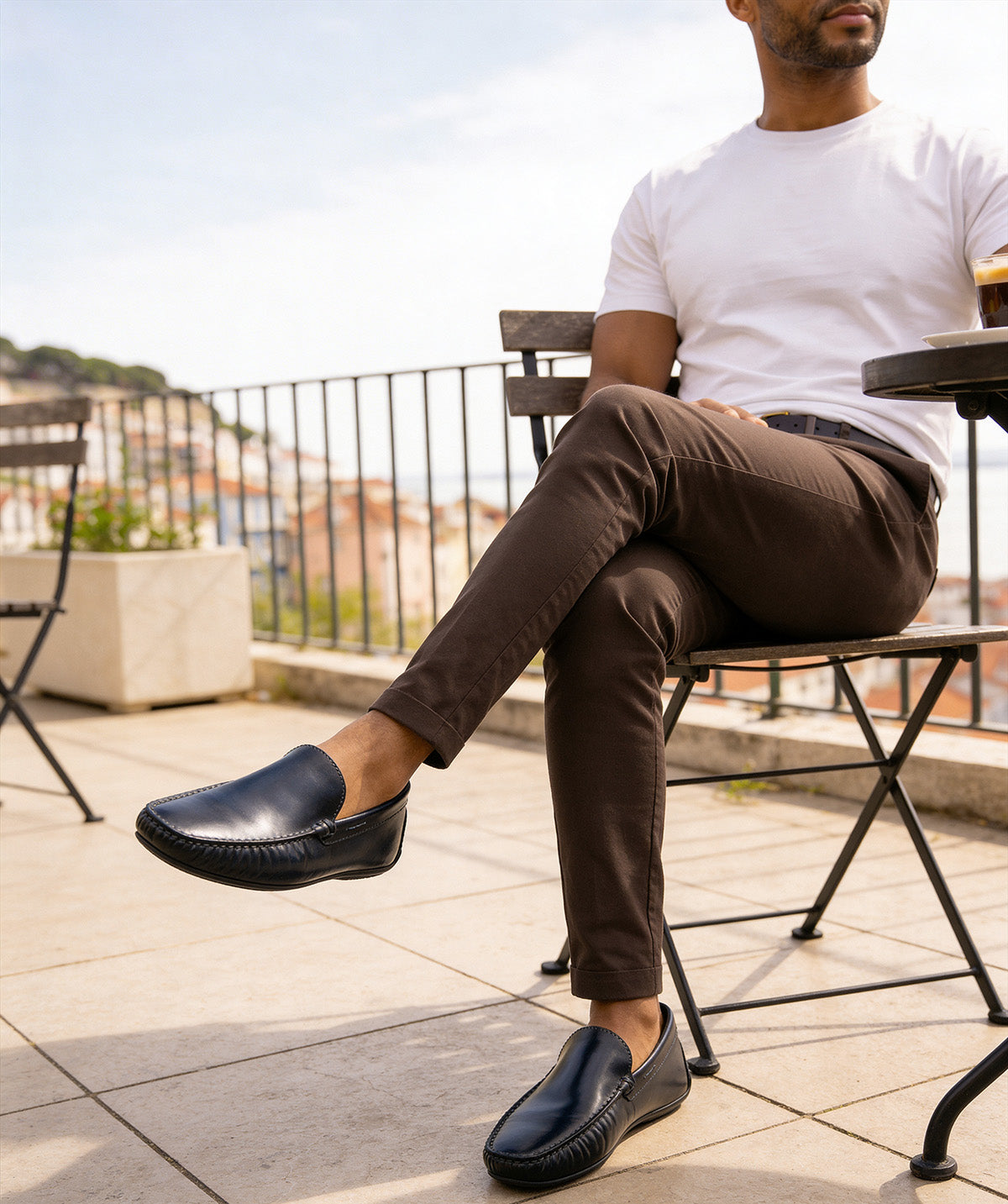 LUCA Blue Patina Loafer