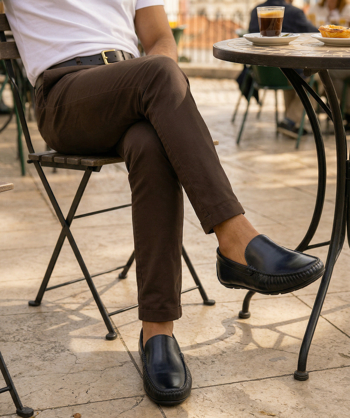 LUCA Blue Patina Loafer