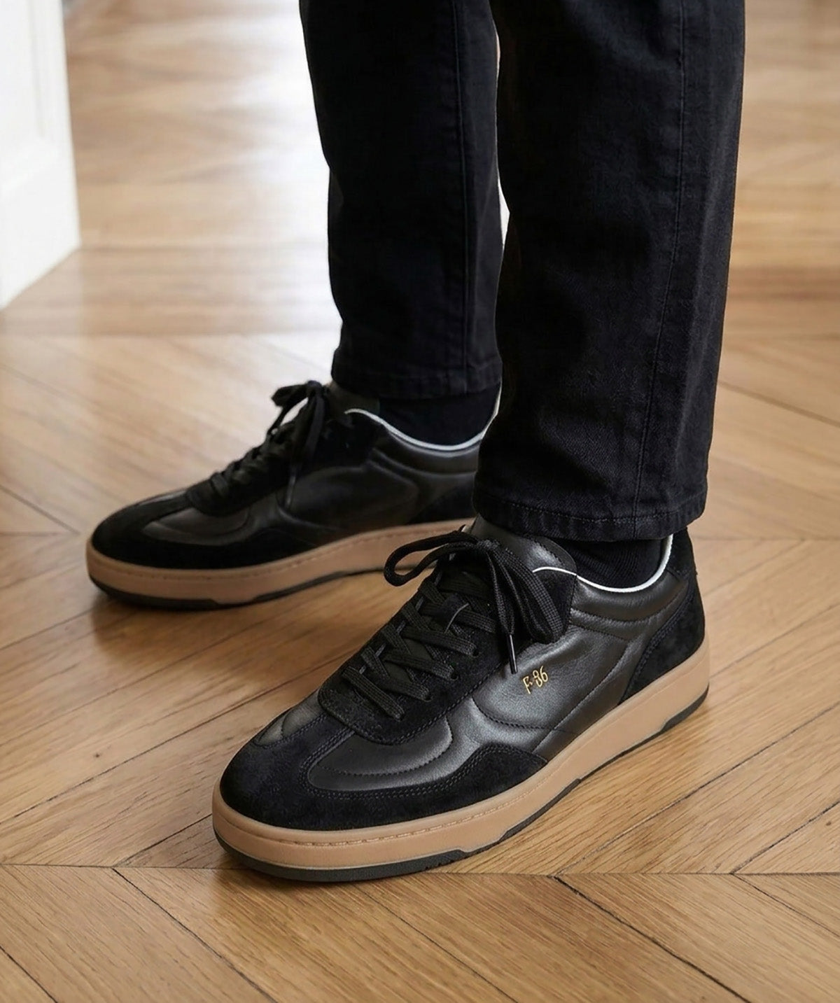 Sneakers JULES Noir Bi Matière