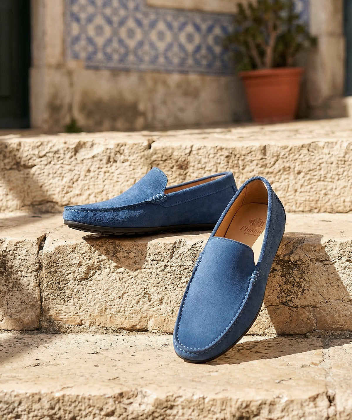 Mocassin DANDY Daim Bleu