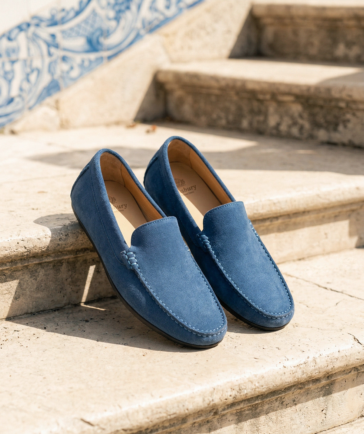 Mocassin DANDY Daim Bleu