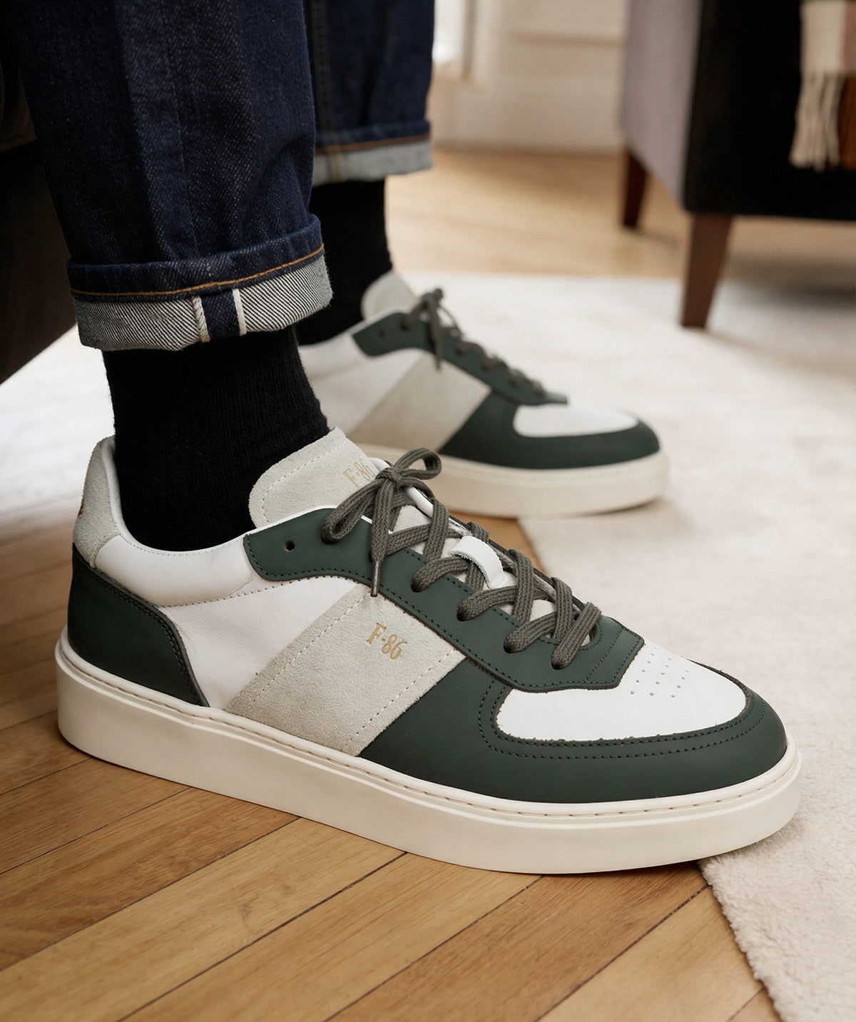 Sneakers ALEXIS Vert et Blanc