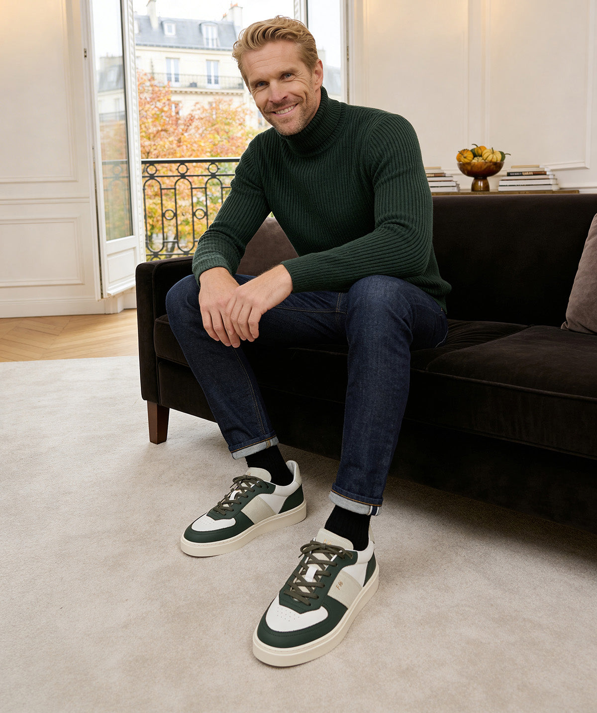 Sneakers ALEXIS Vert et Blanc