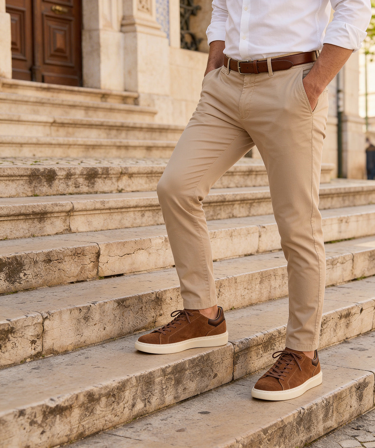 Sneakers DAYTONA Camel Suede