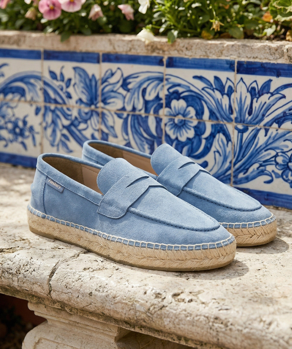 Mocassins NEVADA Daim Bleu