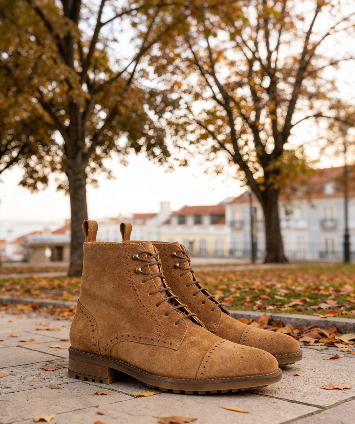 Bottines ERNESTO Daim Camel