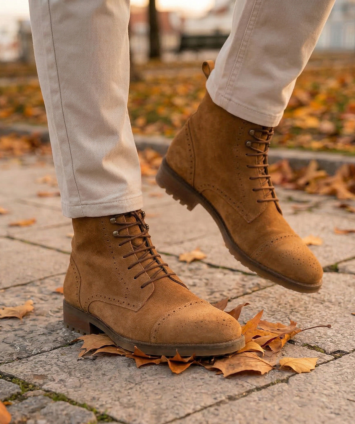 Bottines ERNESTO Daim Camel