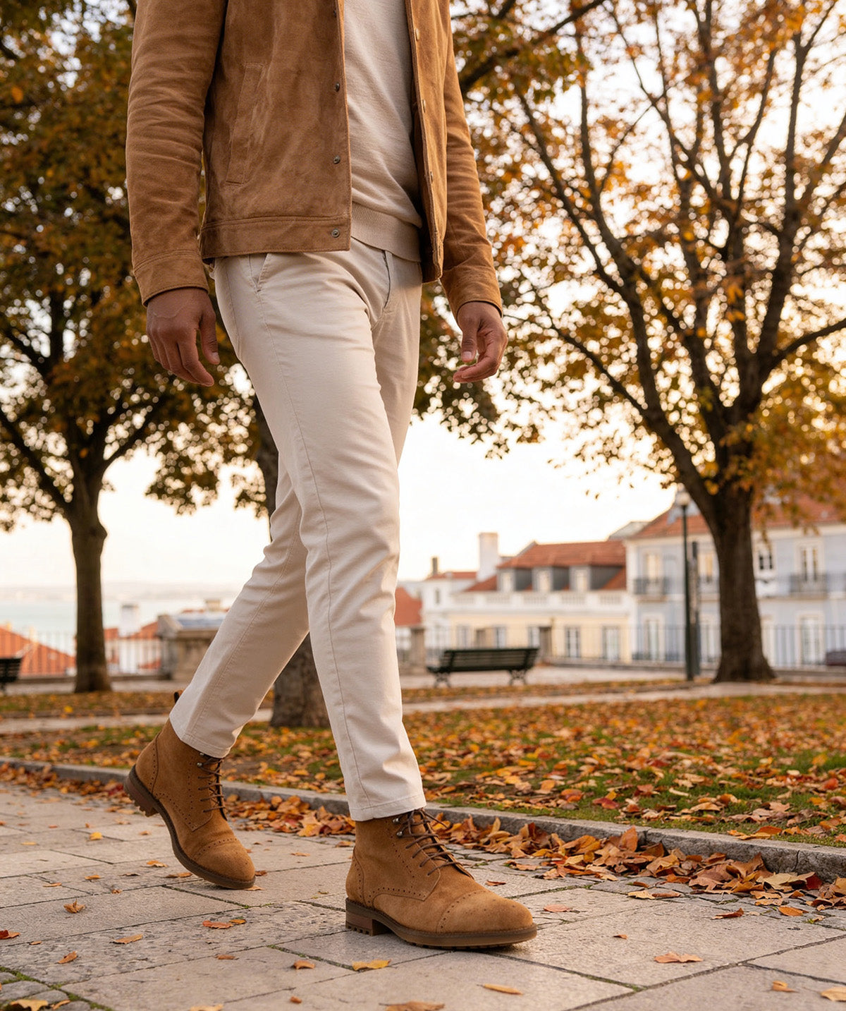 Bottines ERNESTO Daim Camel