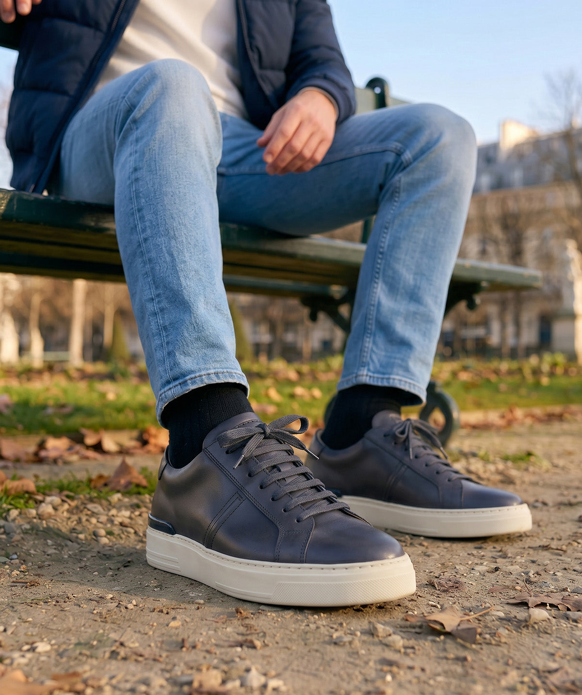 Sneakers RIVA Gris Patiné
