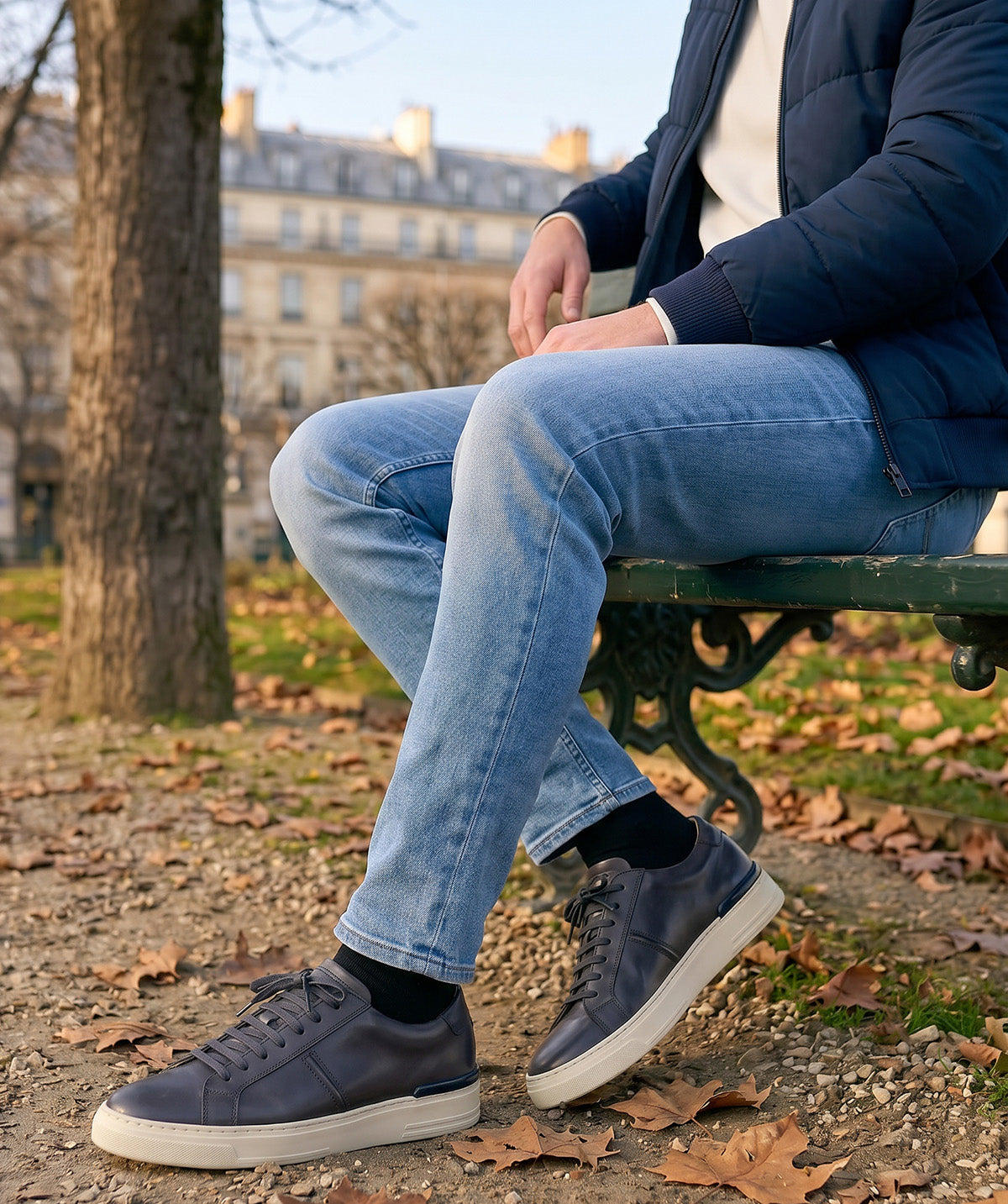 Sneakers RIVA Gris Patiné