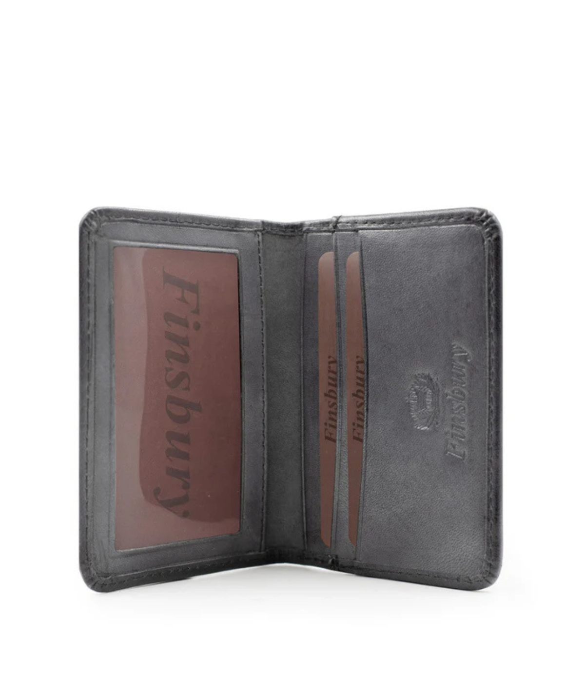 Grey Two-Fold Card Holder