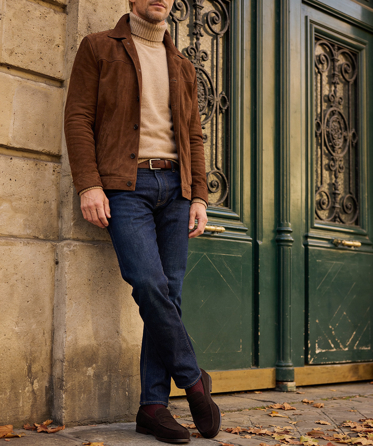 COLLEGE 1986 Brown Suede Loafer