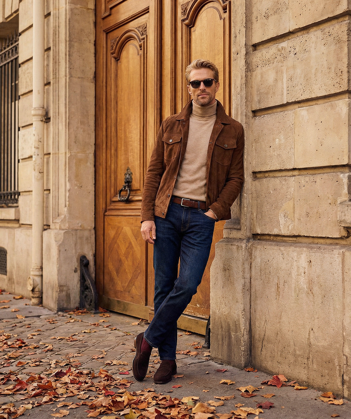 COLLEGE 1986 Brown Suede Loafer