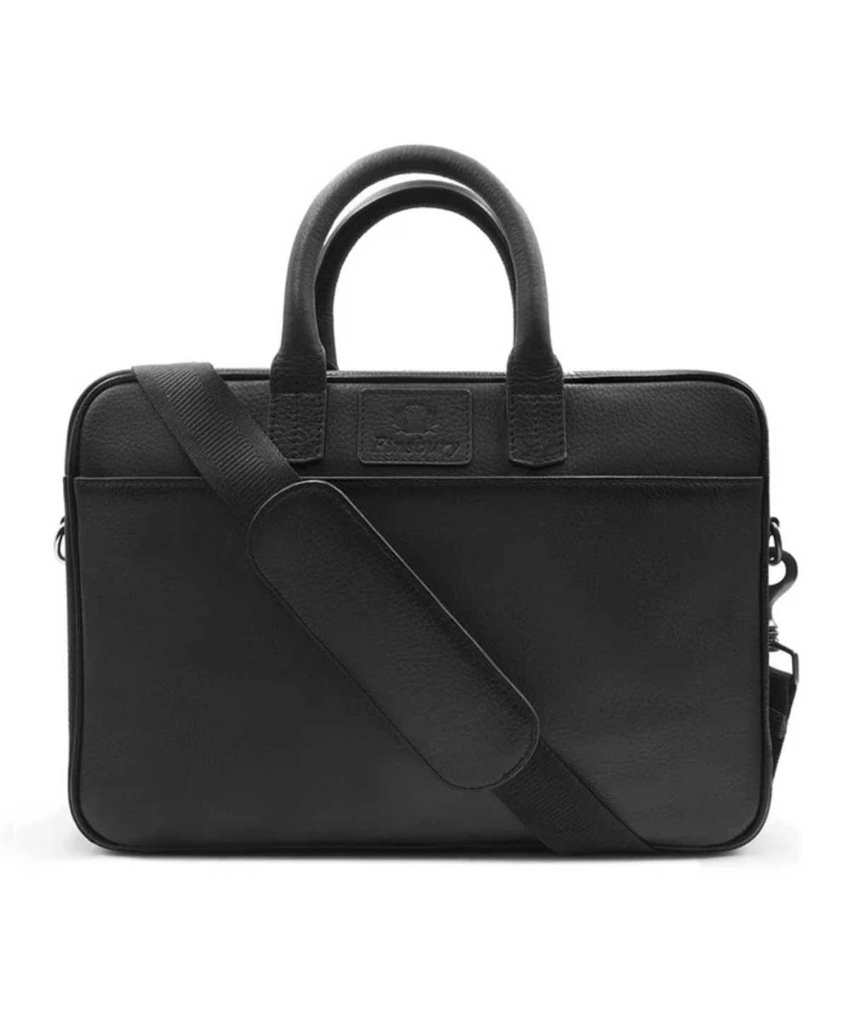 Black Grained Briefcase
