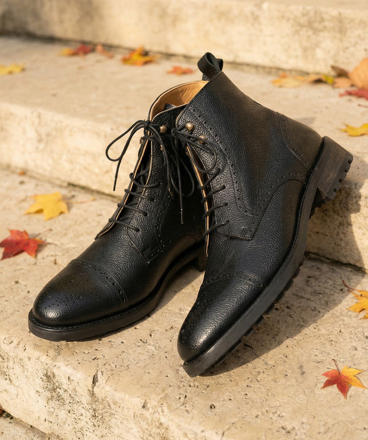 ERNESTO Ankle Boots Grained Black