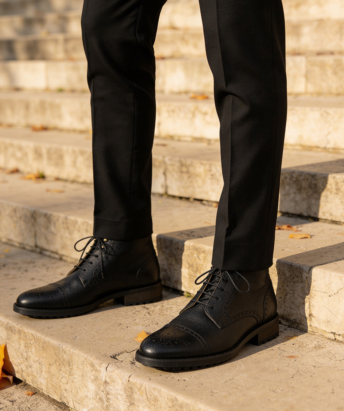 ERNESTO Ankle Boots Grained Black
