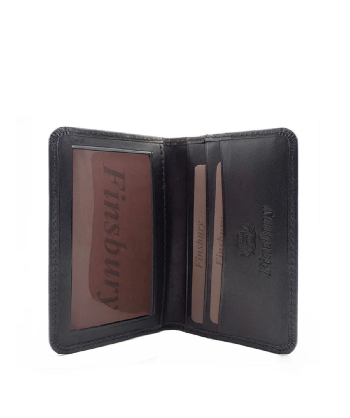 Black Two-Fold Card Holder