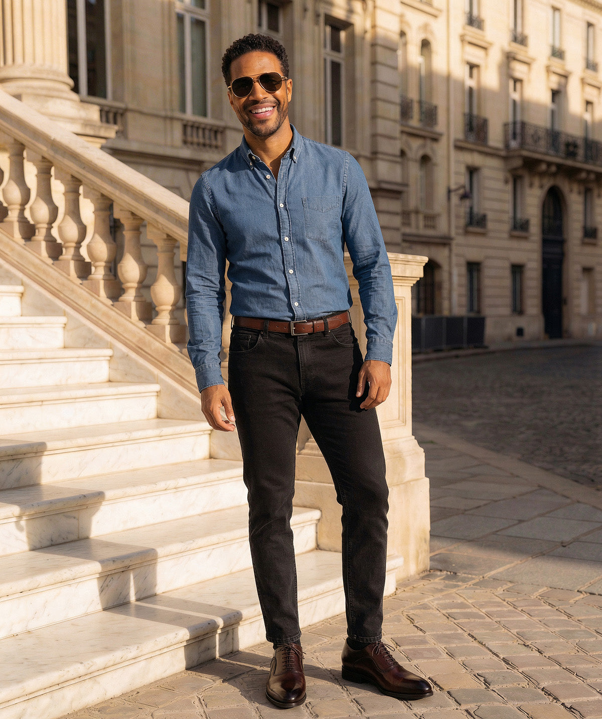 ANDREAS Patinated Brown Oxford