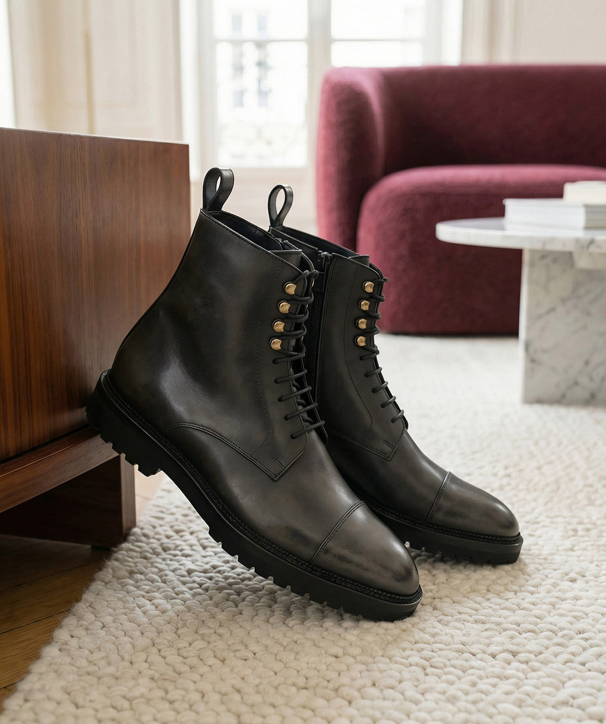 Bottines ALESSANDRO Gris Patiné