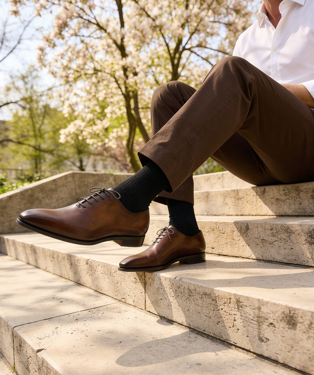 Richelieu ROMEO Marron Patiné