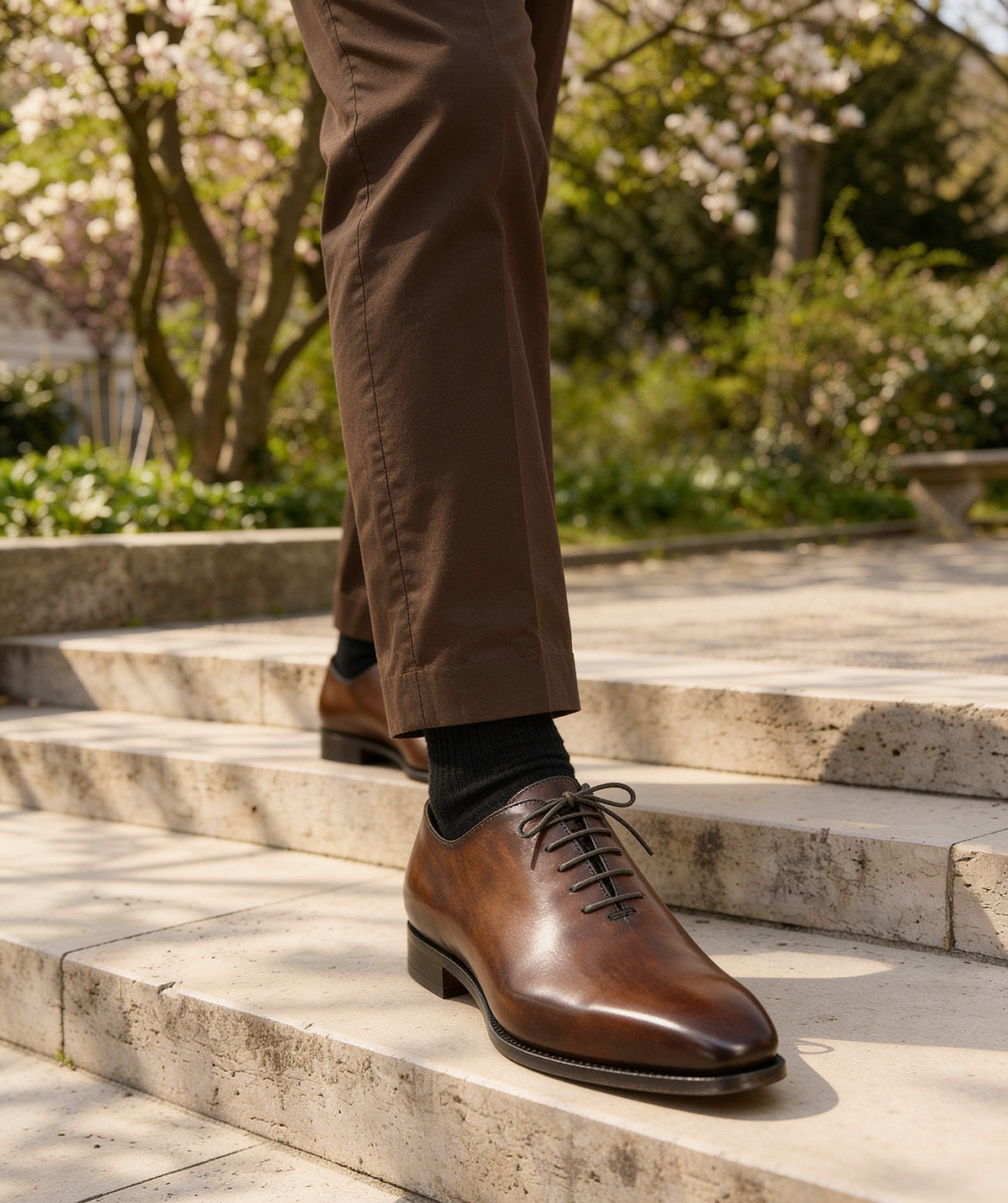 Richelieu ROMEO Marron Patiné