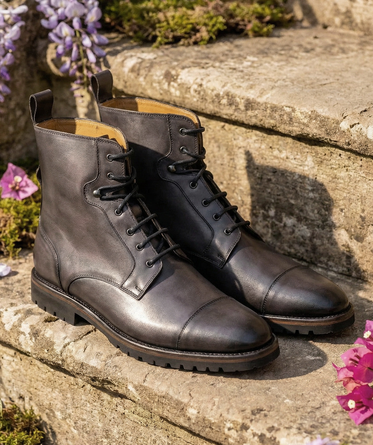 Bottines POWELL Gris Patiné