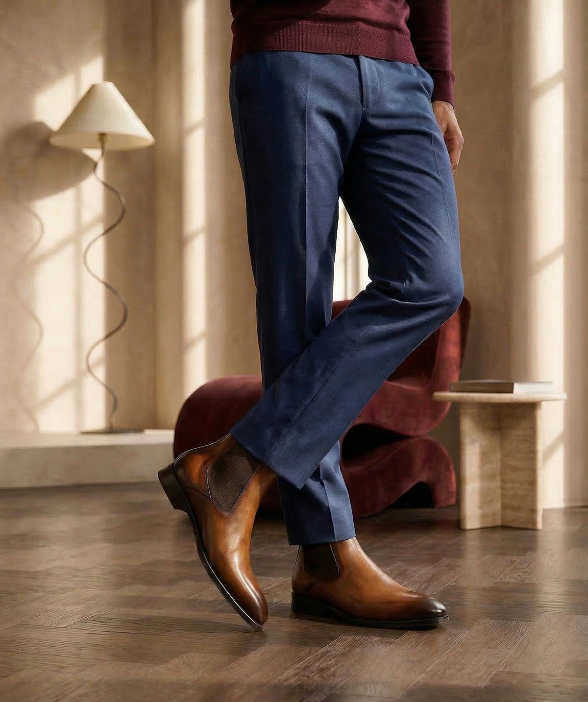 Bottines FIRENZE Marron Patiné