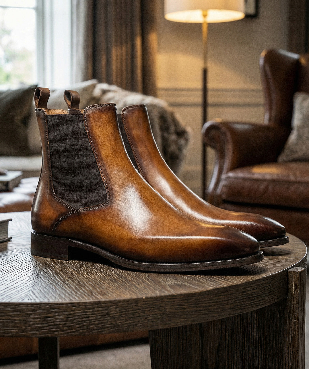 Bottines FIRENZE Marron Patiné
