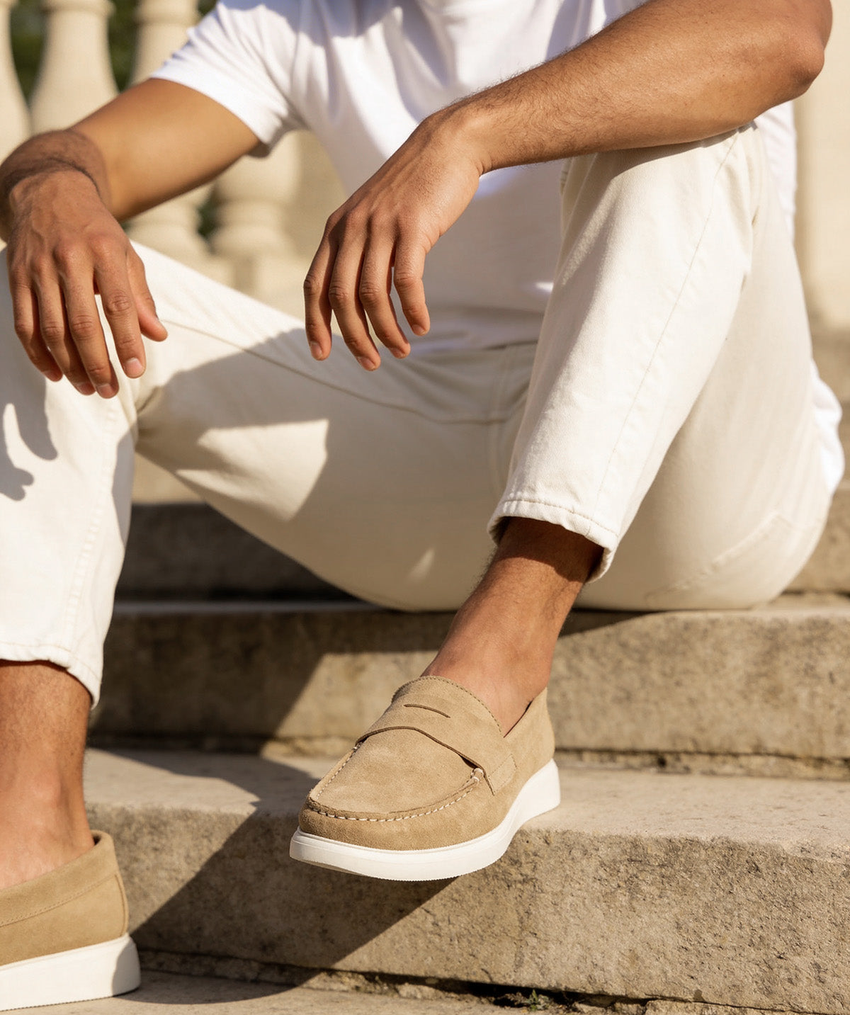 ACAPULCO Sand Velvet Calf Loafer