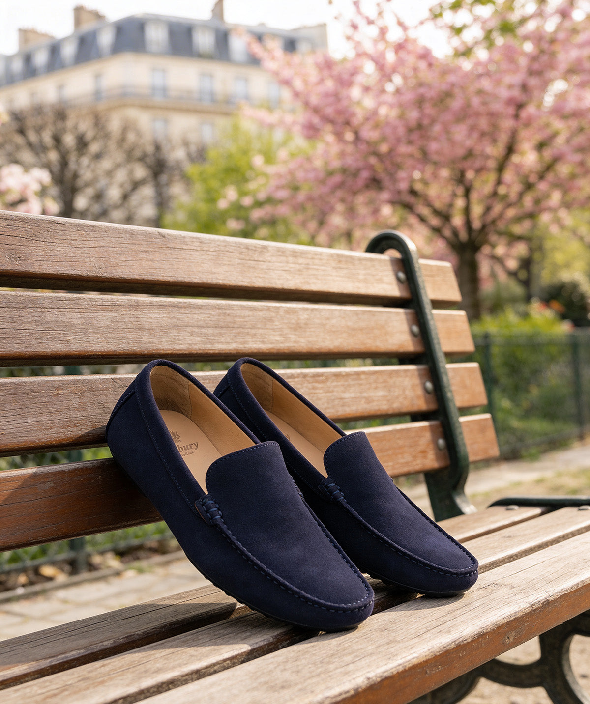 Mocassin DANDY Veau Velours Bleu Marine