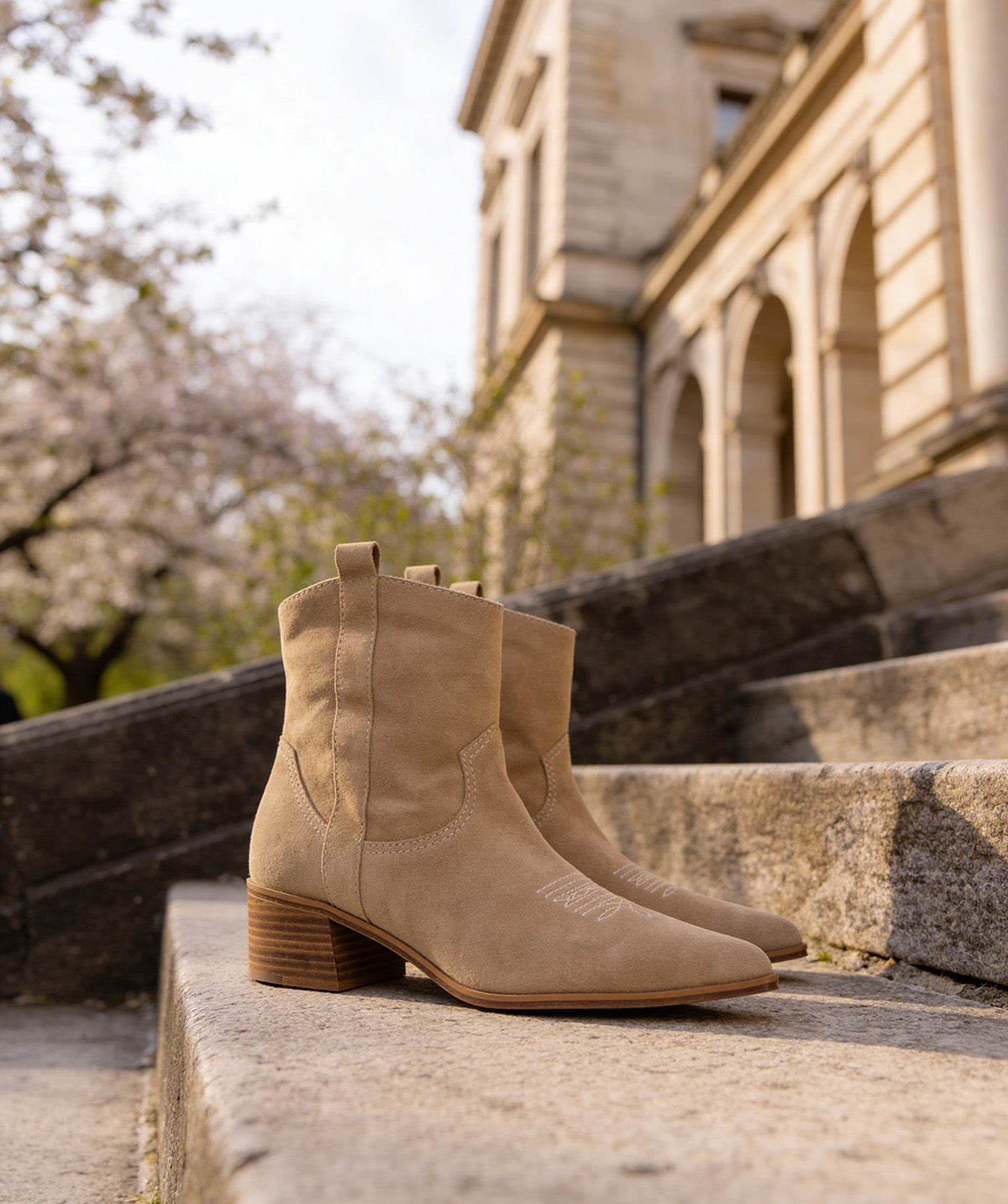 Boots Santiags LISE Beige