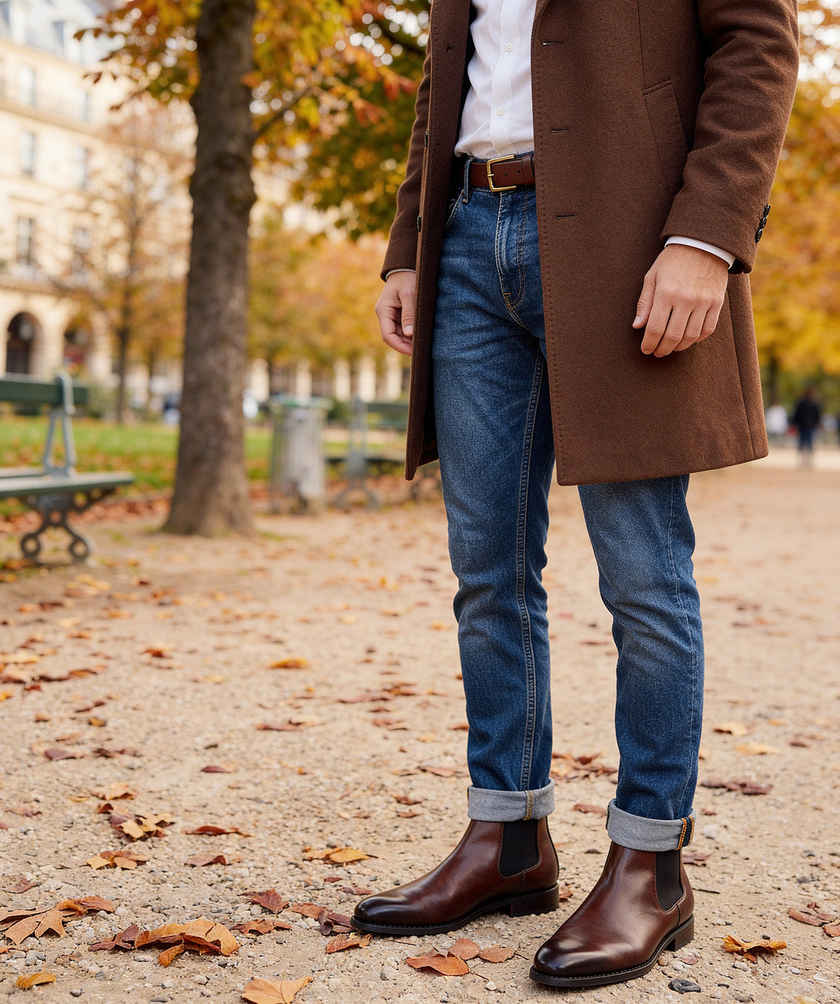 Bottines CHELSEA Noyer