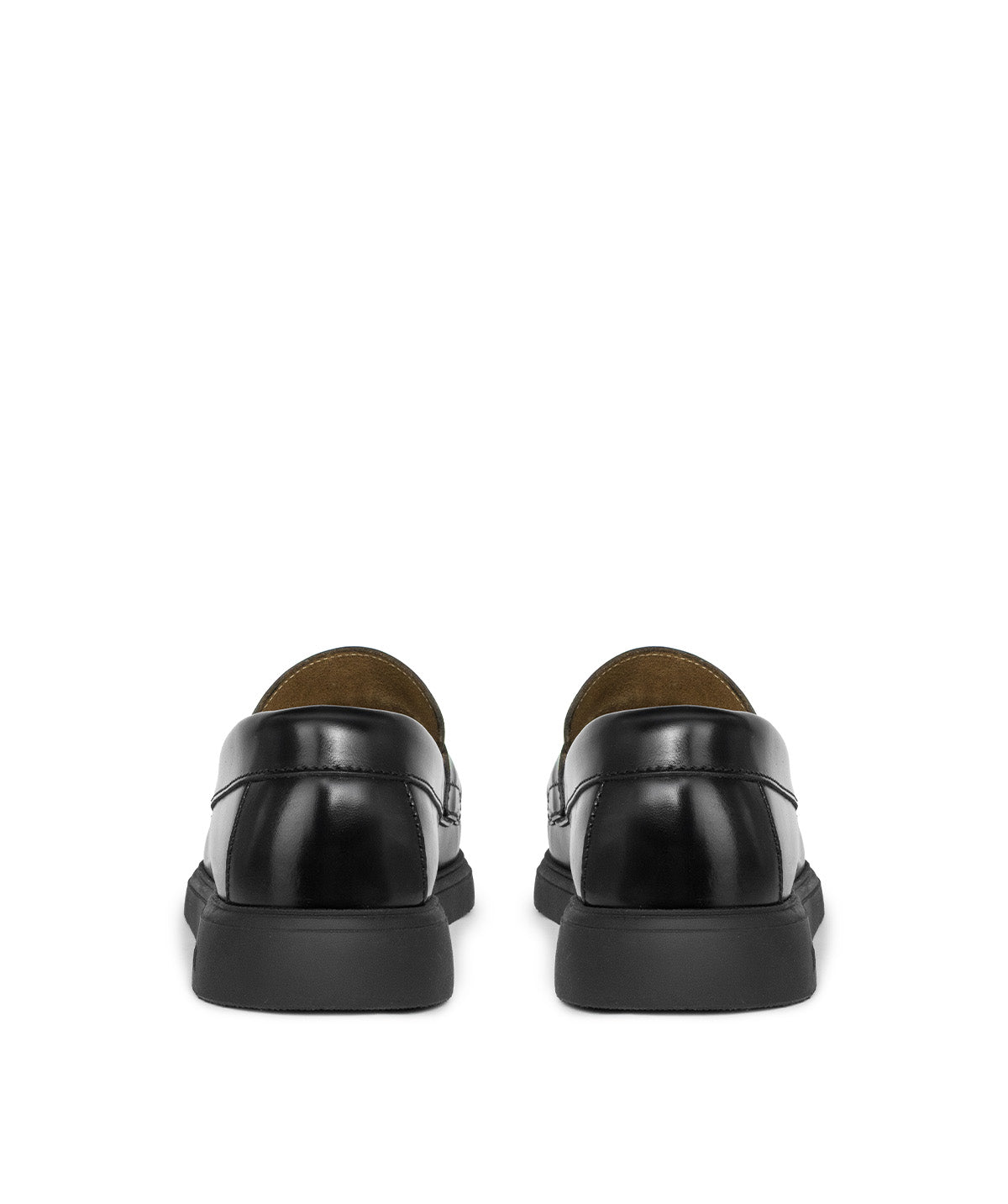 EDUARDO Black Smooth Loafers