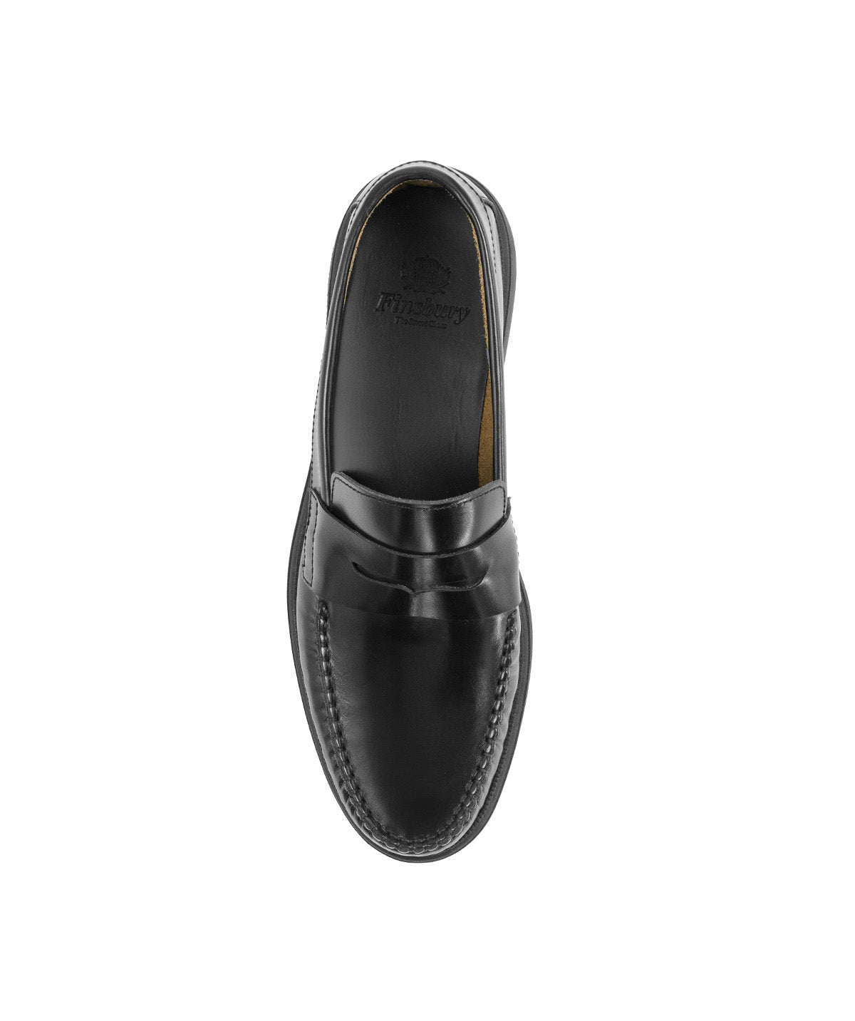 EDUARDO Black Smooth Loafers