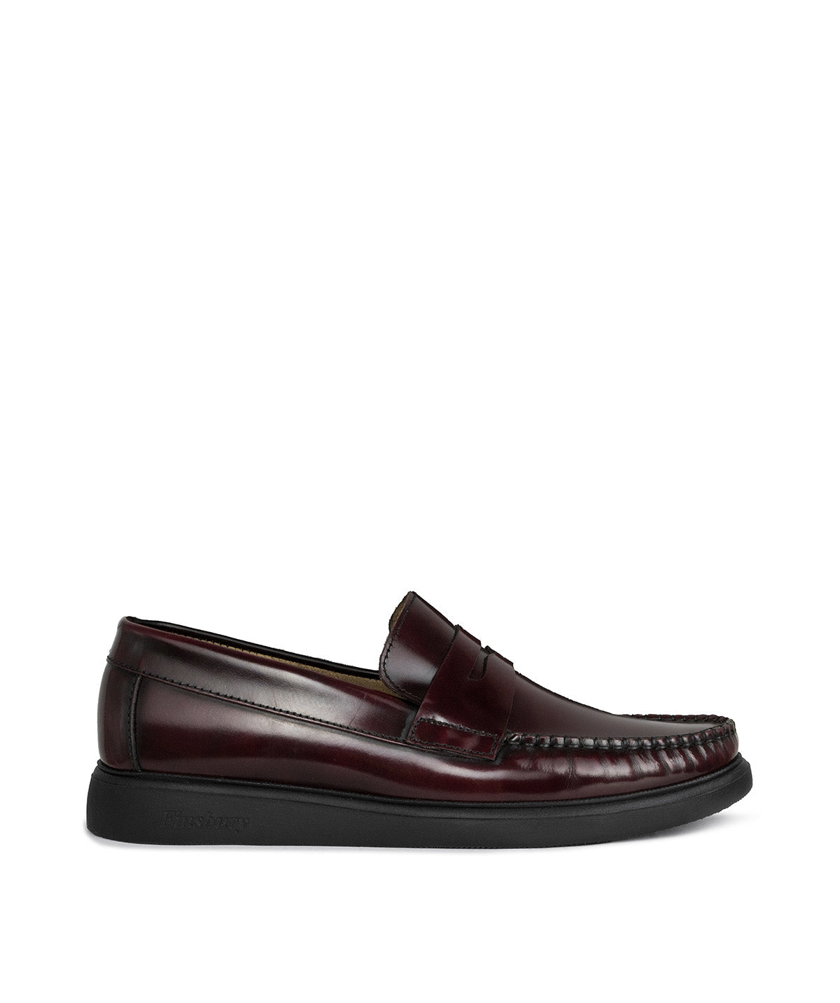EDUARDO Burgundy Smooth Loafers