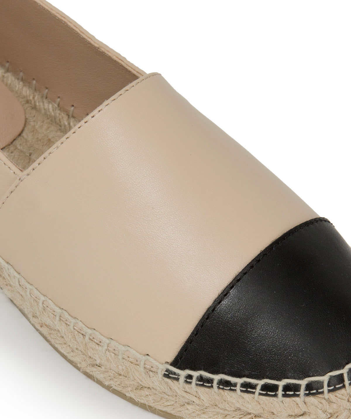 IZIA Beige and Black Espadrilles