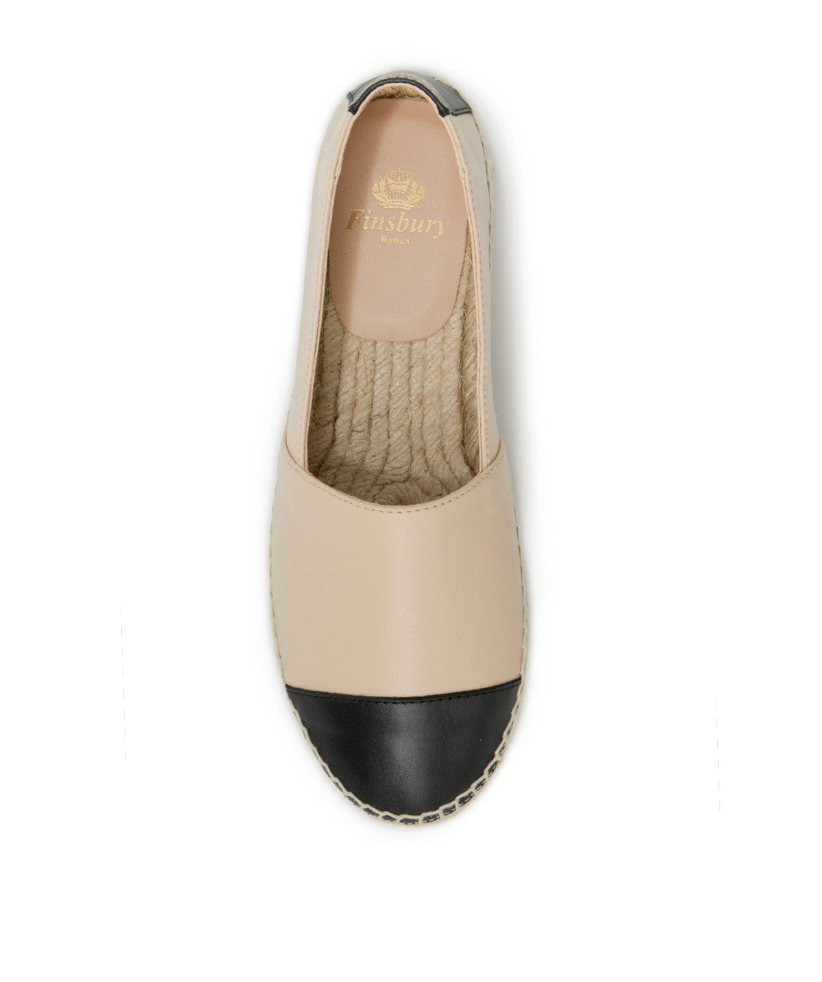 IZIA Beige and Black Espadrilles