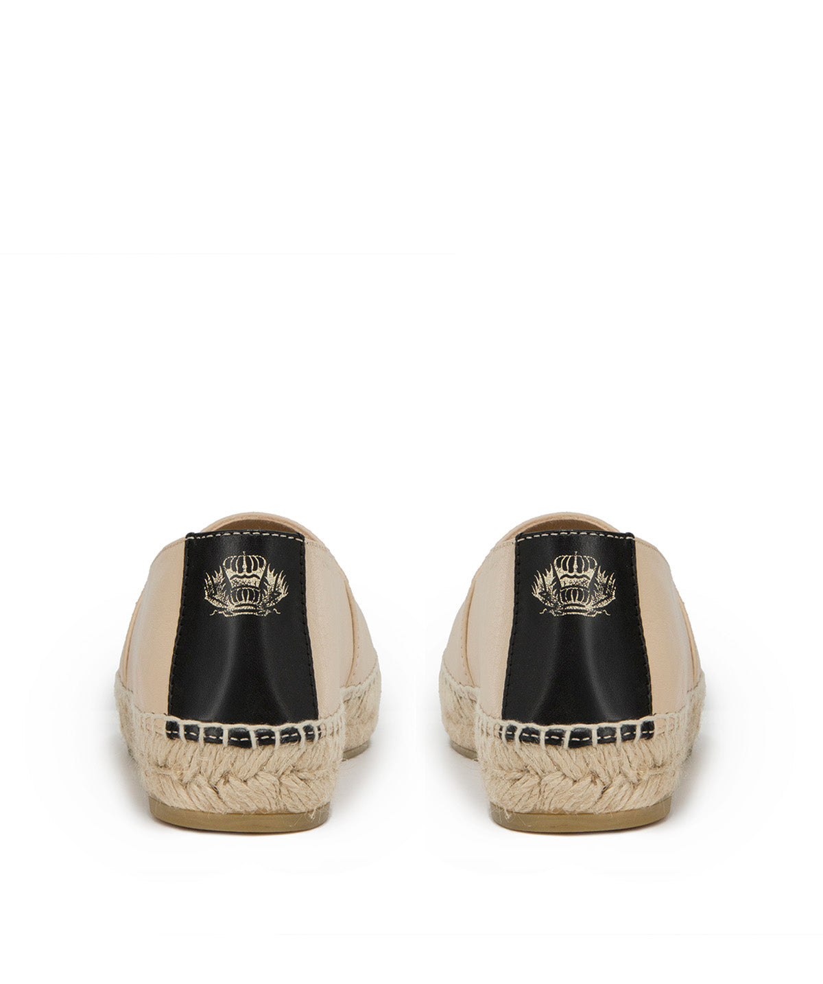 IZIA Beige and Black Espadrilles