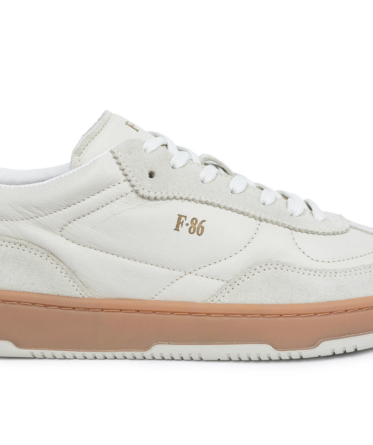 JULES White Two-Material Sneakers