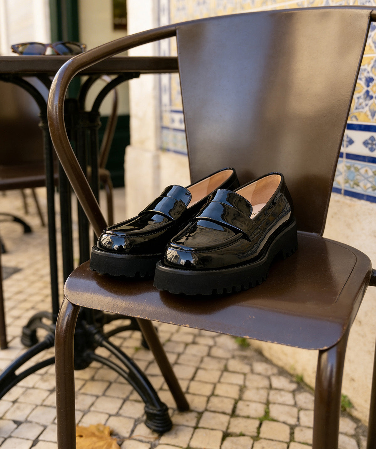 Mocassins ADELE Vernis Noir