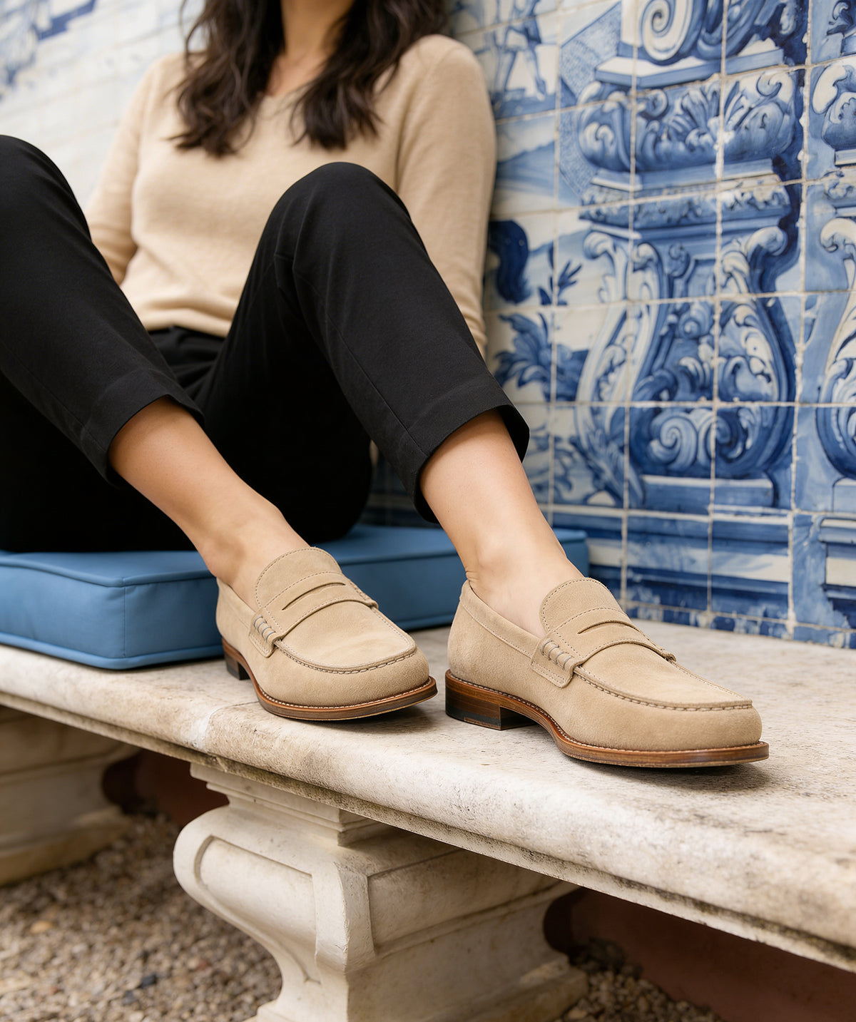 TIFFANY Beige Amber Loafers