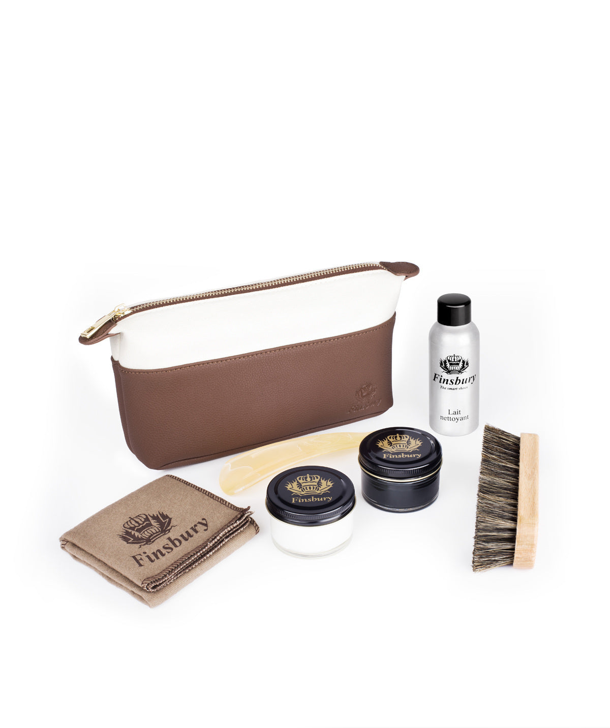 Beige & Brown Travel Kit